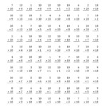 The Multiplying (1 To 10)10 (A) Math Worksheet From The regarding Multiplication Worksheets X4