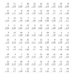 The Multiplying 1 To 1210, 11 And 12 (A) Math Worksheet Pertaining To Printable Multiplication By 11