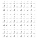 The Multiplying 1 To 124 (A) Math Worksheet From The In Multiplication Worksheets X5