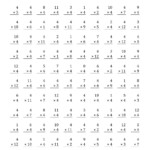 The Multiplying 1 To 124 (A) Math Worksheet From The in Multiplication Worksheets X5