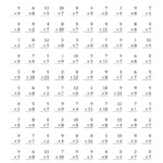 The Multiplying 1 To 127, 8 And 9 (A) Math Worksheet with regard to Multiplication Worksheets 8Th Grade