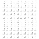 The Multiplying 1 To 127 (D) Math Worksheet From The Pertaining To Multiplication Worksheets X7