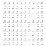 The Multiplying 1 To 129 And 10 (A) Math Worksheet From with regard to Printable Multiplication Worksheets 9