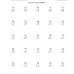 The Multiplying 2-Digit1-Digit Numbers (A) Math for Multiplication Worksheets Ks2