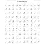 The Multiplyinganchor Facts 0, 1, 2, 5 And 10 (Other Inside Multiplication Printable 0