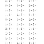 The Old Fractions Multiplication Worksheets Math Worksheet for Multiplication Worksheets 6Th Grade