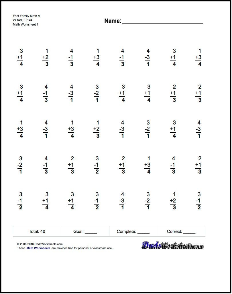 These Fact Family Worksheets Are Structured As One Minute inside Printable Multiplication Mad Minute