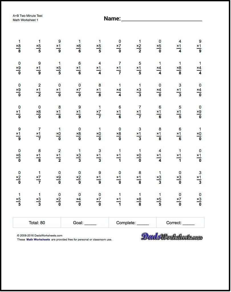 These Multiplication Worksheets Include Answer Keys And Are Within Multiplication Worksheets And Answers