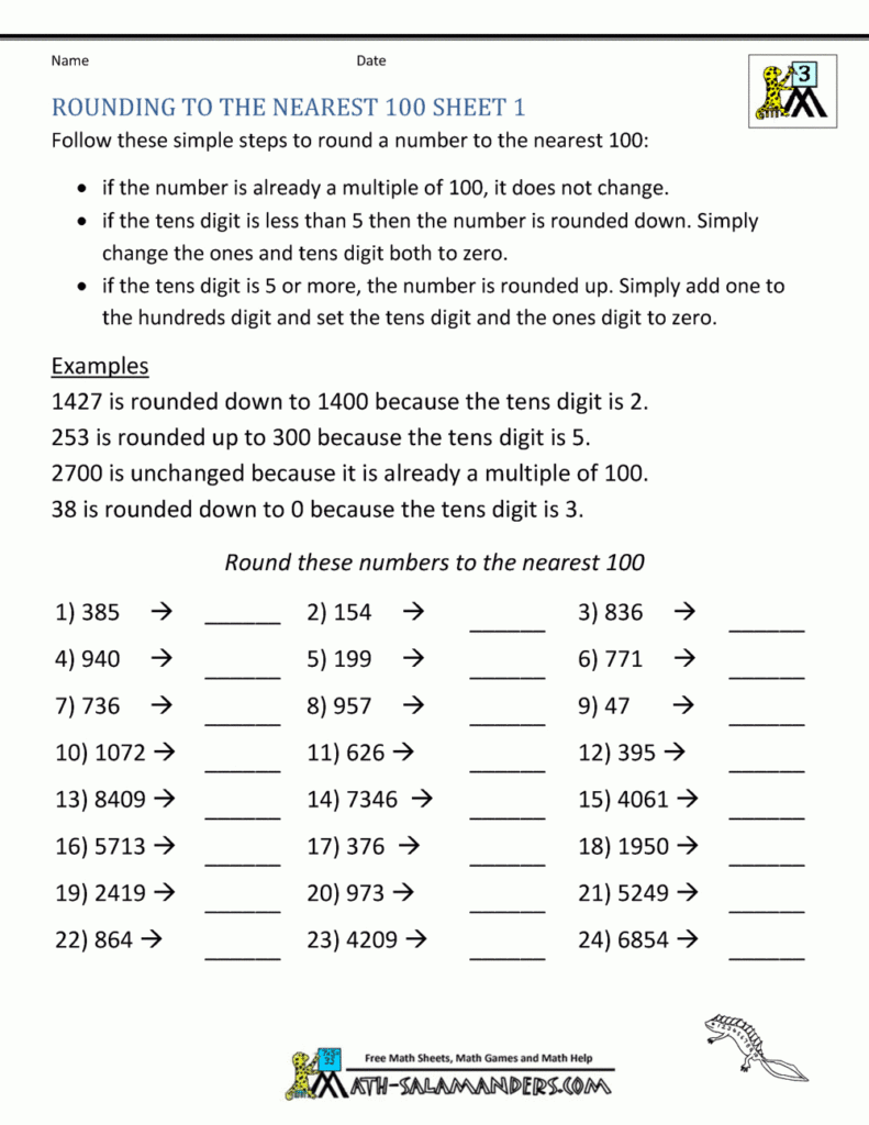 Third Grade Math Practice Rounding, Inequalities And Multiples Regarding Printable 2&#039;s Multiplication Quiz