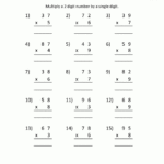 Third Grade Math Worksheets Multiplication 2 Digits1 within Printable Multiplication Worksheets Grade 6