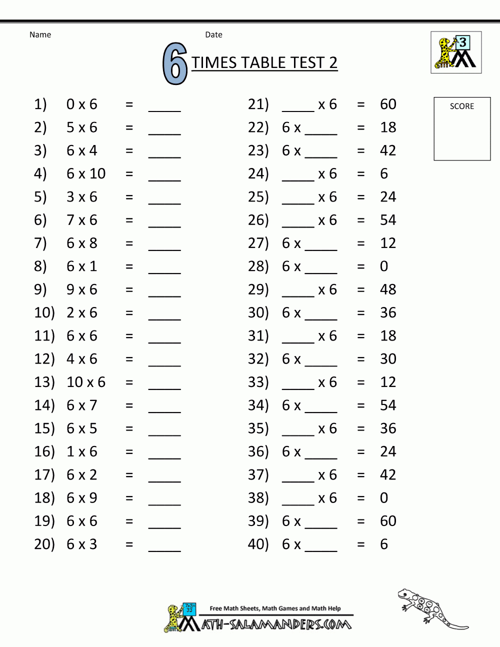 Times Tables Tests – 6 7 8 9 11 12 Times Tables inside Multiplication Worksheets 6-9 Times Tables Tests - 6 7 8 9 11 12 Times Tables inside Multiplication Worksheets 6-9