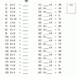 Times Tables Tests - 6 7 8 9 11 12 Times Tables inside Multiplication Worksheets Ks3