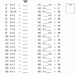 Times Tables Tests - 6 7 8 9 11 12 Times Tables with Multiplication Worksheets 7-12