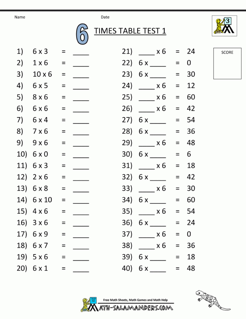 Times Tables Tests 6 7 8 9 11 12 Times Tables With Multiplication Worksheets 7 12 Times Tables Tests 6 7 8 9 11 12 Times Tables With Multiplication Worksheets 7 12