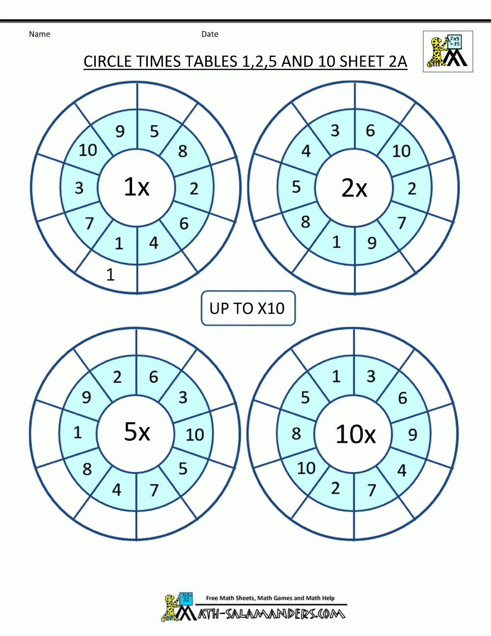 Times Tables Worksheets Circles 1 To 10 Times Tables with regard to Multiplication Worksheets 5 And 10 Times Tables Worksheets Circles 1 To 10 Times Tables with regard to Multiplication Worksheets 5 And 10