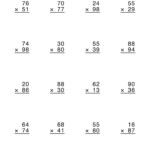 Two Digit Math Worksheet | Printable Worksheets And pertaining to Multiplication Worksheets Multi Digit