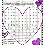 Valentine's Day Math Coloring Pages inside Multiplication Worksheets Valentines