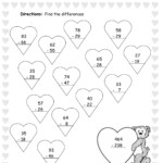 Valentine's Day Printouts And Worksheets in Multiplication Worksheets Valentines