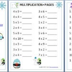 Winter Themed Multiplication Pages   Homeschool With Homeschool Multiplication Worksheets