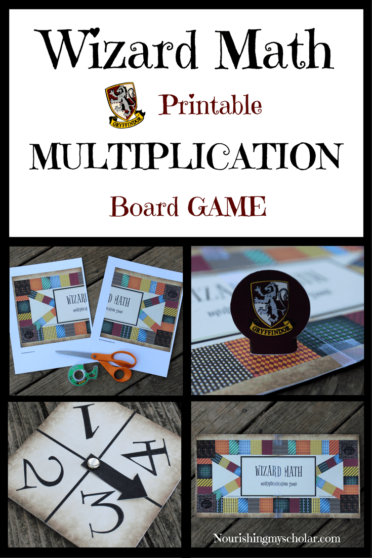 Wizard Math Printable Multiplication Board Game ~ Nourishing for Printable Multiplication Board Games For 3Rd Grade