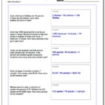 Word Problems in Printable Multiplication Word Problems 3Rd Grade