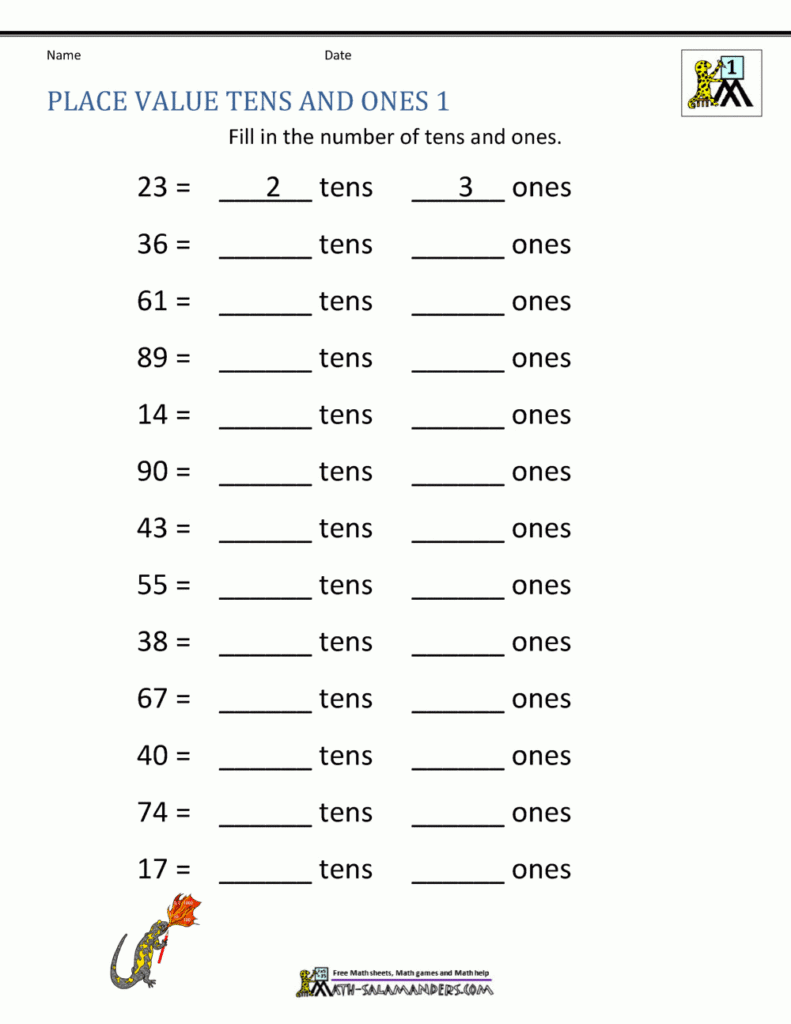 Worksheet Ideas ~ 1St Grade Math Worksheets Place Value Tens Throughout Printable Multiplication Practice