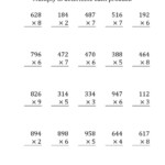 Worksheet Ideas ~ 4Th Grade Multiplication Worksheets Best for Multiplication Worksheets 4 Digit By 1 Digit