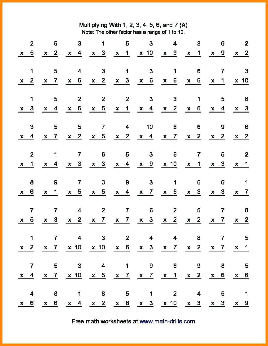 Worksheet Ideas ~ 7Th Grade Math Worksheets Worksheet Ideas with Free Printable Multiplication Worksheets 7Th Grade