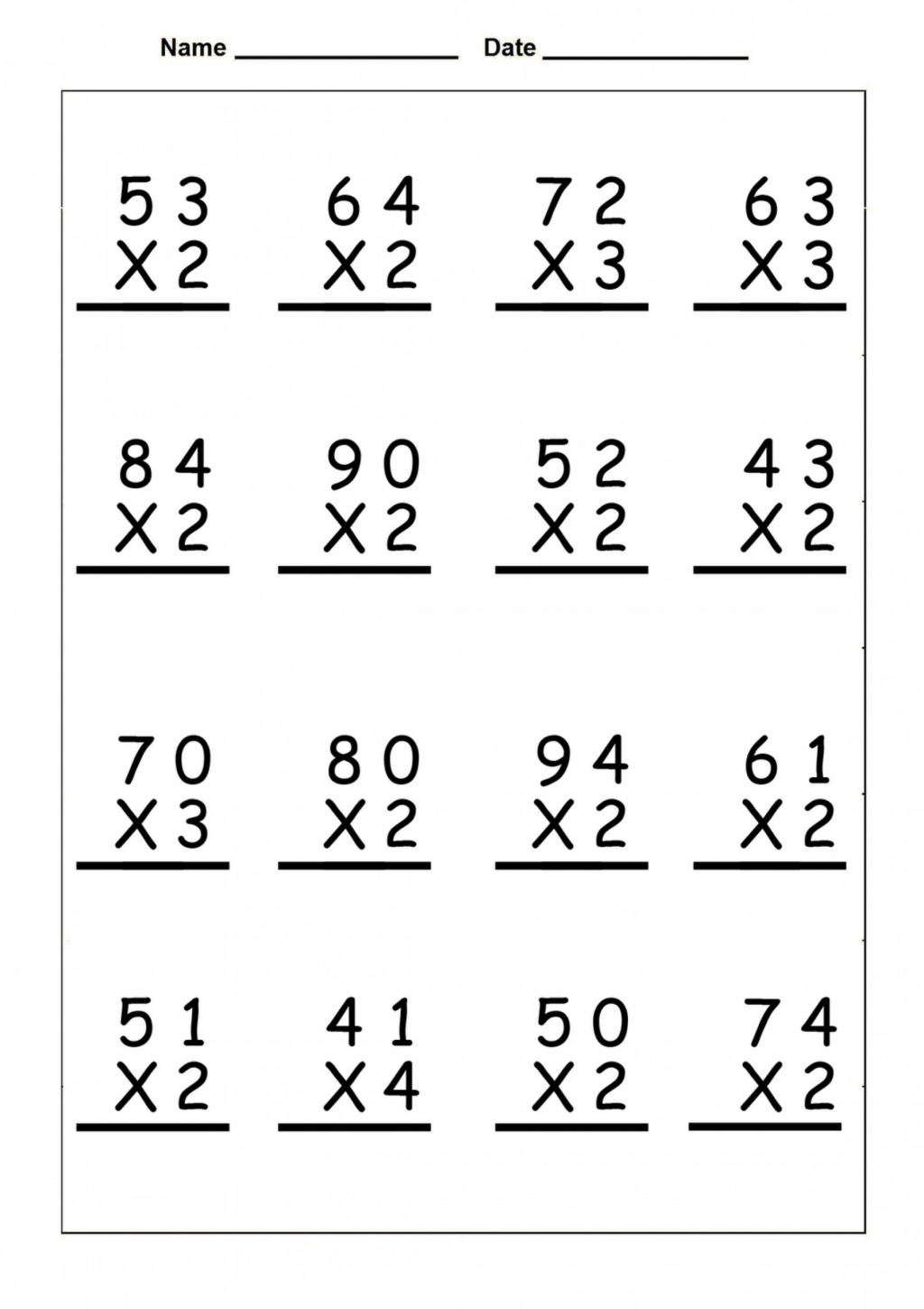 Worksheet Ideas ~ Coloring Book Remarkable 4Th Grade regarding Printable Multiplication Problems For 4Th Grade