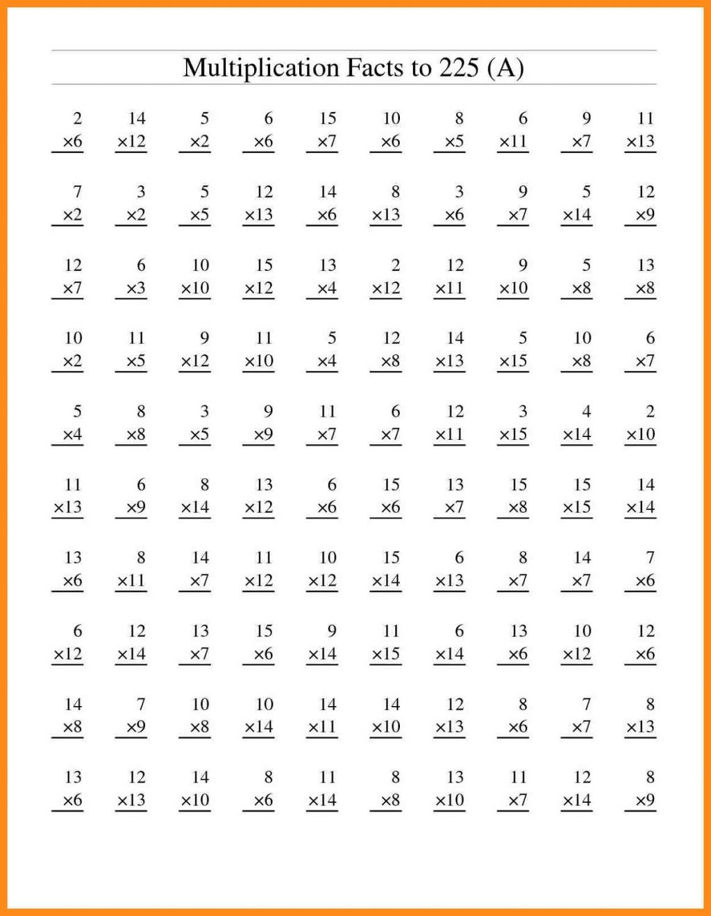 5Th Grade Free Printable Multiplication Worksheets Free Printable 