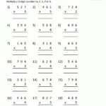 Worksheet Ideas ~ Freeth Grade Math Worksheets throughout Multiplication Worksheets Large Numbers