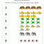 Worksheet Ideas ~ Match Numbers Kindergarten Mathksheets with Multiplication Worksheets Kinder