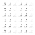 Worksheet Ideas ~ Multiplication Facts Worksheets For Third intended for Printable Multiplication Practice Pages