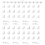 Worksheet Ideas ~ Multiplication Facts Worksheets For Third with regard to Multiplication Worksheets Numbers 1-6