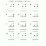 Worksheet Ideas ~ Multiplication Worksheets Grade 4Th Digits Within Multiplication Worksheets 3 Digit By 2 Digit