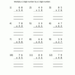 Worksheet Ideas ~ Multiplication Worksheets Grade 4Th Digits within Multiplication Worksheets 3 Digit By 2 Digit