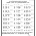 Worksheet Ideas ~ Printable 7Th Grade Math Worksheets for Free Printable Multiplication Worksheets 7Th Grade