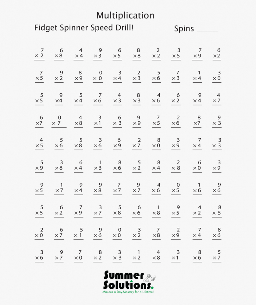 Worksheet Ideas ~ Printable Multiplication Worksheets Facts inside Printable Multiplication Worksheets Pdf