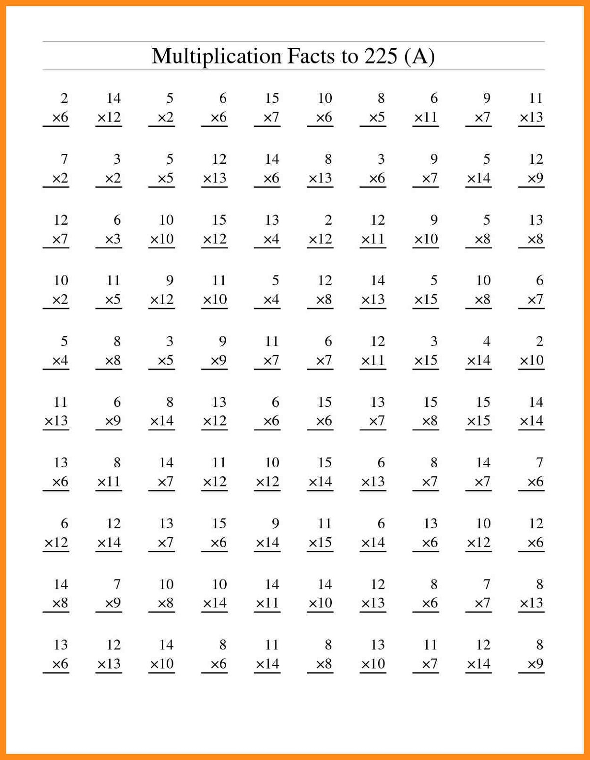 Worksheet Ideas ~ Remarkable Maths Grade Photo Ideas with Free Printable Multiplication Drills