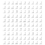 Worksheet Ideas ~ Times Tables Worksheets Math Table Throughout Multiplication Worksheets X7