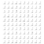 Worksheet Ideas ~ Times Tables Worksheets Math Table throughout Multiplication Worksheets X7