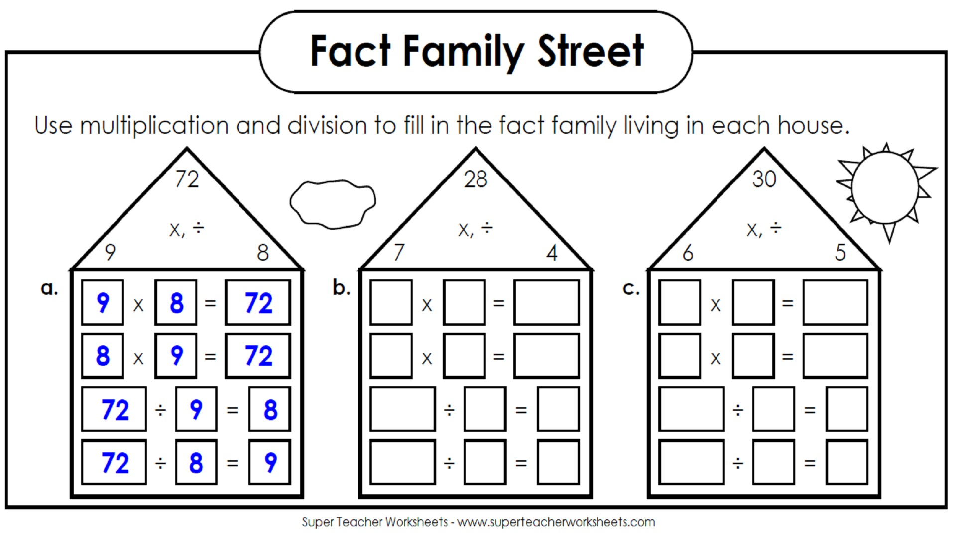 Worksheet Ideas ~ Worksheet Ideas Incredibleon And Division throughout Worksheets Relating Multiplication And Division