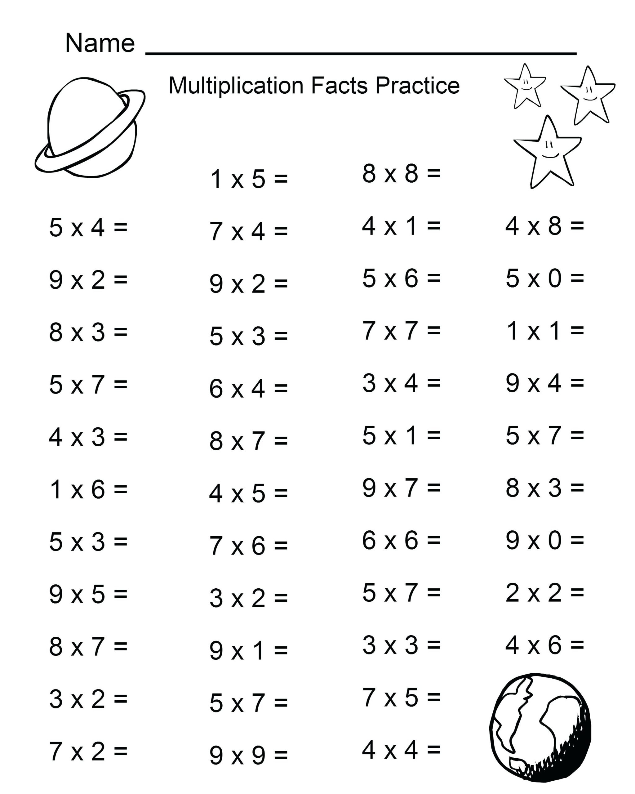 Worksheet Ideas ~ Worksheet Ideas Practice Math Worksheets regarding Printable Grade 4 Multiplication Worksheets