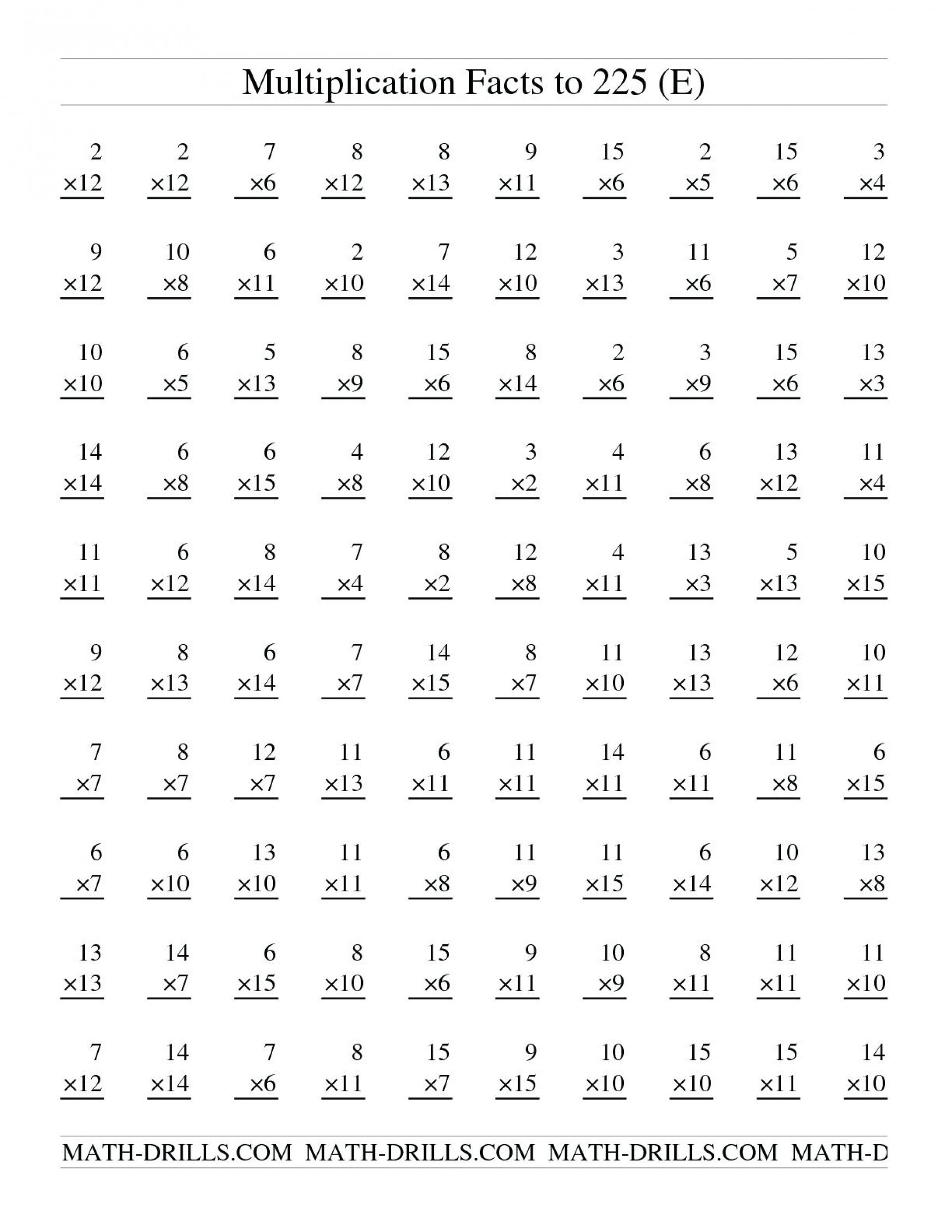 printable multiplication facts practice printablemultiplicationcom