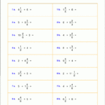 Worksheets For Fraction Multiplication in Multiplication Worksheets 6Th Grade Pdf