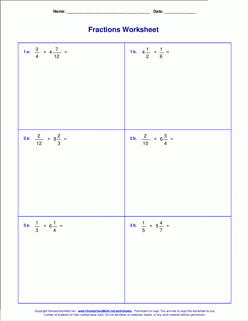 Worksheets For Fraction Multiplication in Printable Multiplication Of Fractions Worksheets For Fraction Multiplication in Printable Multiplication Of Fractions