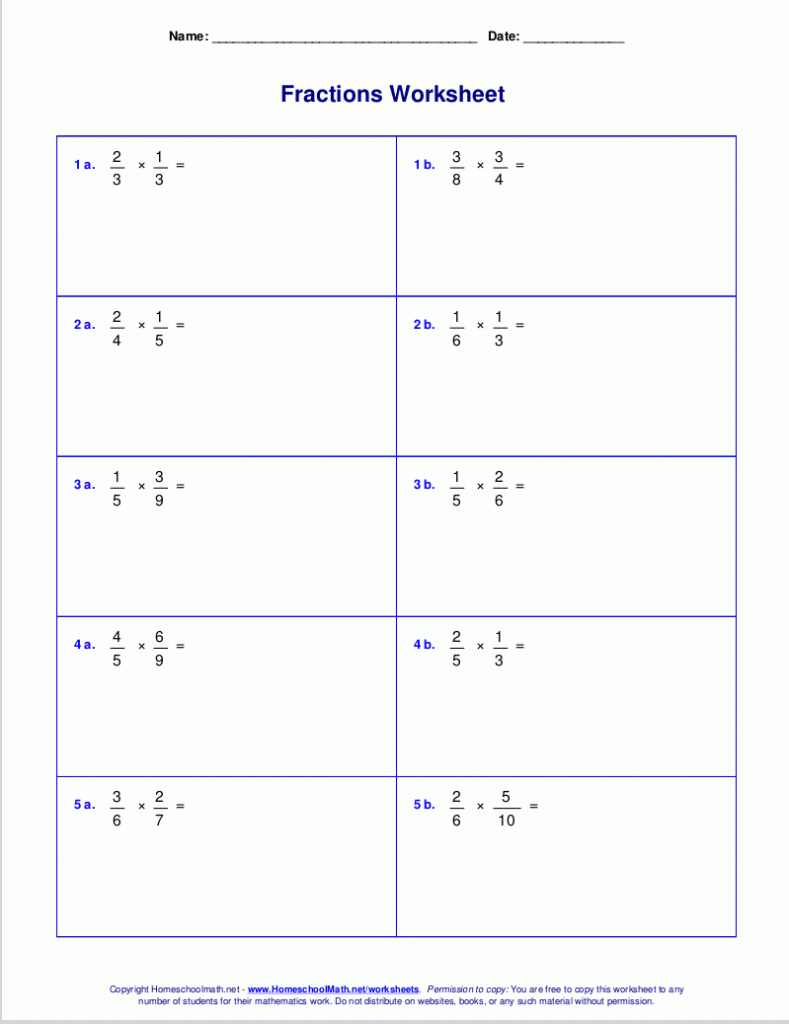Worksheets For Fraction Multiplication In Printable Multiplication Of Fractions Worksheets For Fraction Multiplication In Printable Multiplication Of Fractions