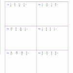 Worksheets For Fraction Multiplication Intended For Multiplication Worksheets Doc