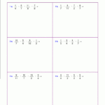 Worksheets For Fraction Multiplication intended for Multiplication Worksheets Doc