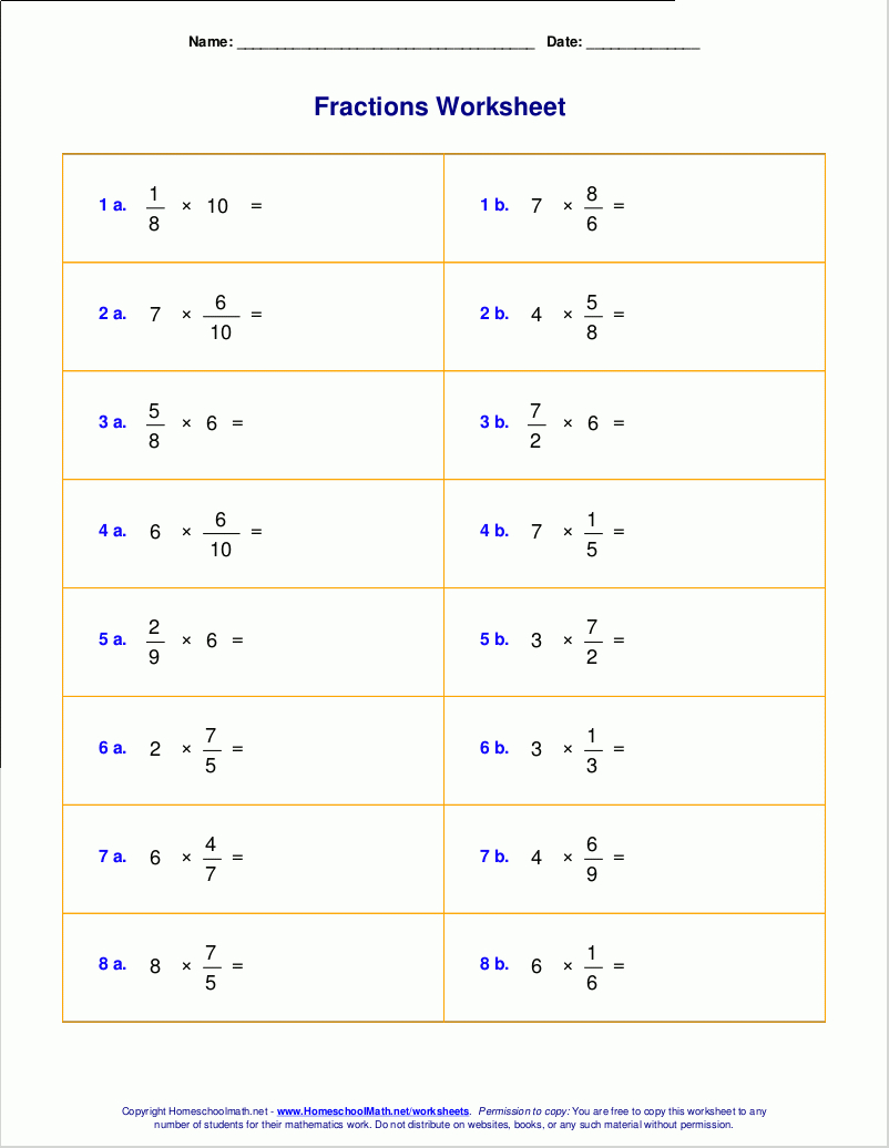 Worksheets For Fraction Multiplication intended for Printable Multiplication Of Fractions Worksheets For Fraction Multiplication intended for Printable Multiplication Of Fractions